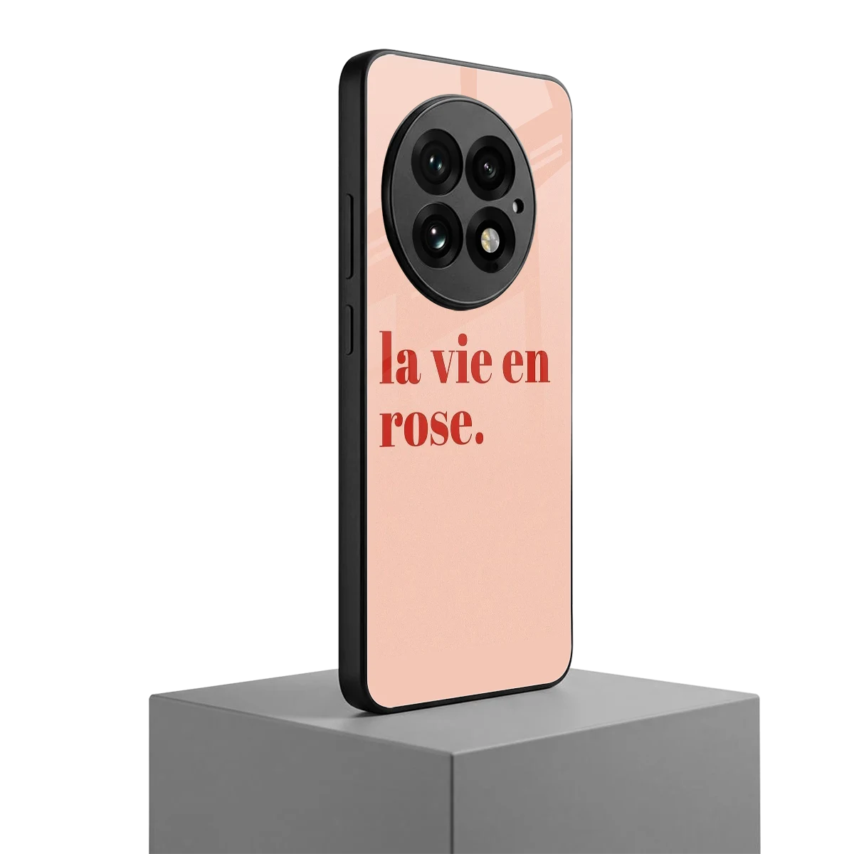 La Vie En Rose Quote oneplus 13 mobile cover | shockproof glass phone case