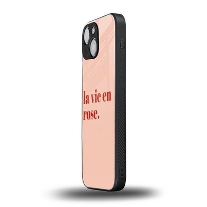 La Vie En Rose Quote iphone 12 mini mobile cover | shockproof glass phone case
