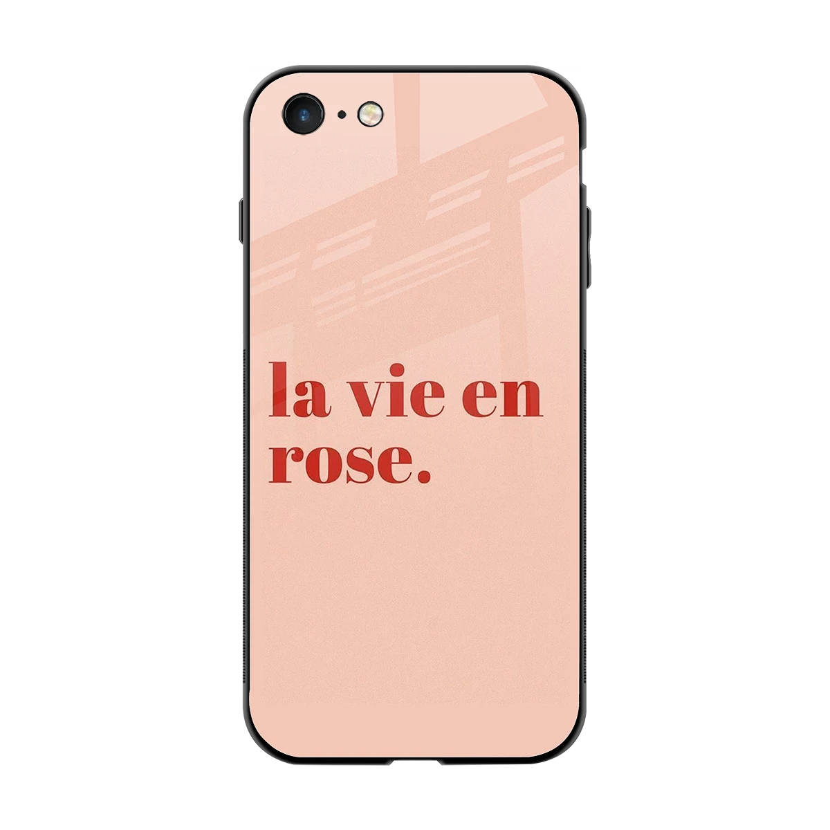 La Vie En Rose Quote back phone cover | glass case for iphone 7