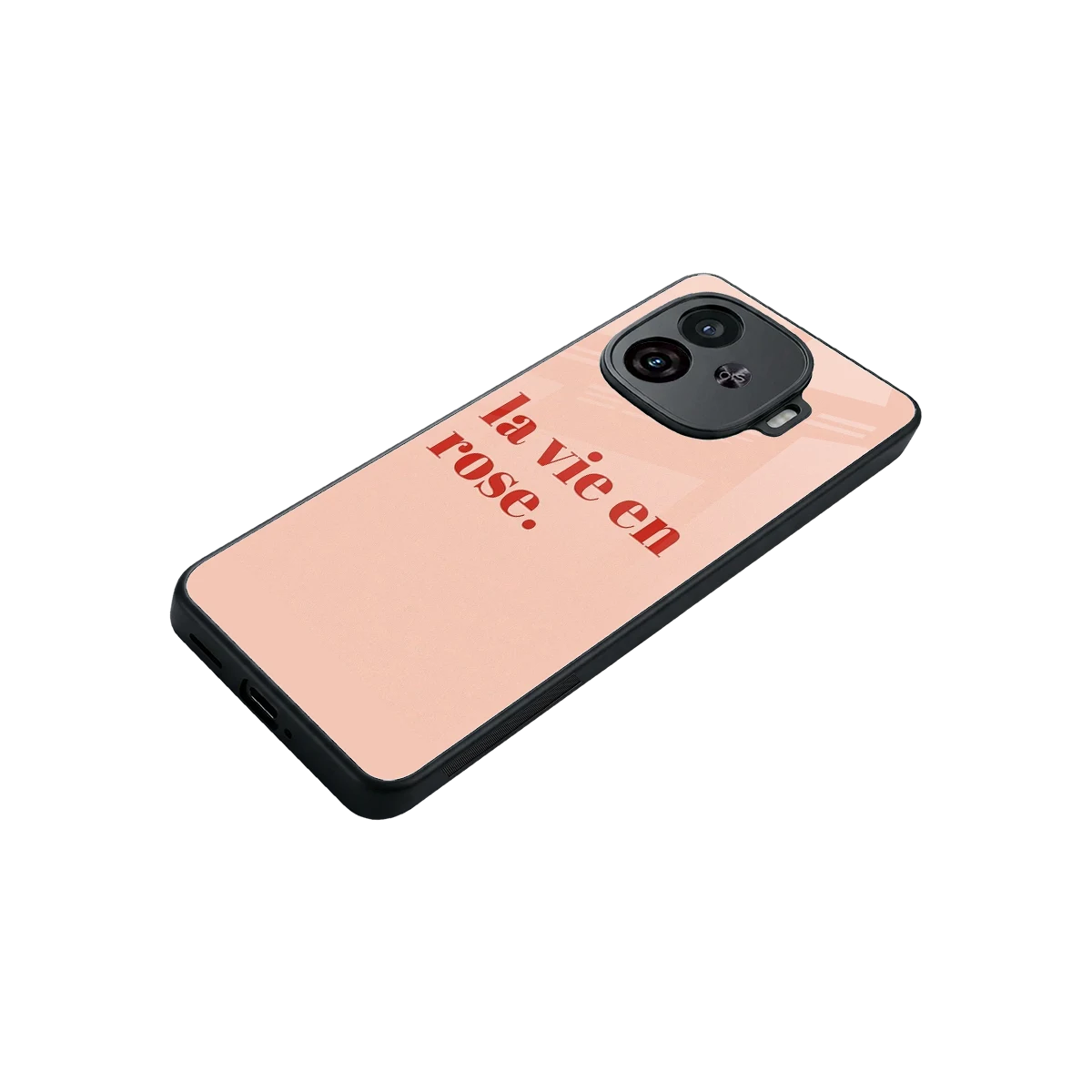 La Vie En Rose Quote stylish phone case for iqoo neo 10r 5g | glossy glass and slim fit