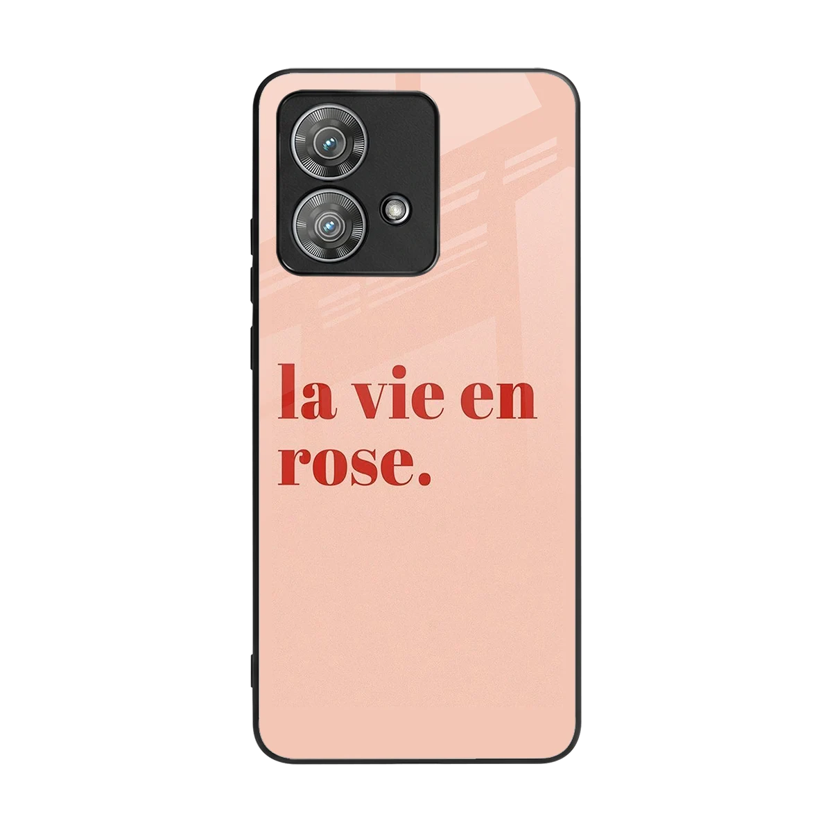 La Vie En Rose Quote back phone cover | glass case for motorola edge 40 neo 5g