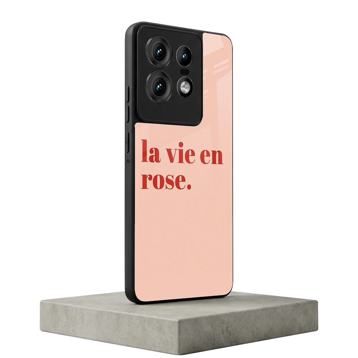 La Vie En Rose Quote motorola edge 50 pro mobile cover | shockproof glass phone case
