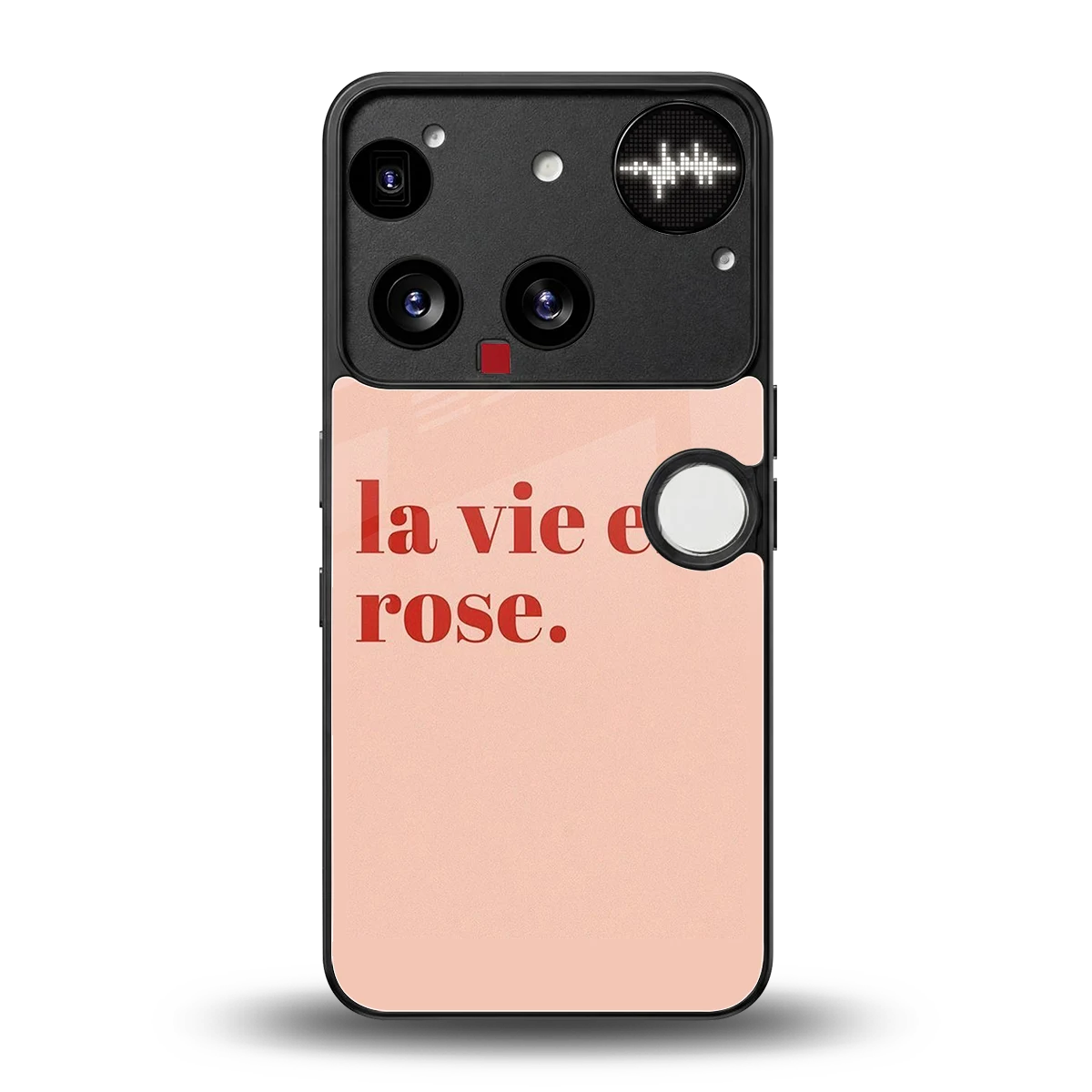 La Vie En Rose Quote back phone cover | glass case for nothing phone 3