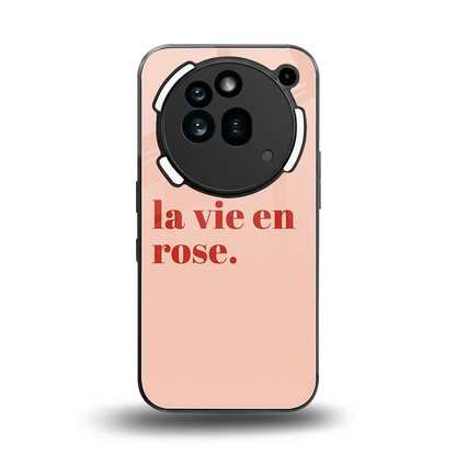 La Vie En Rose Quote back phone cover | glass case for nothing phone 3a pro