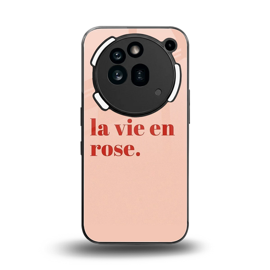 La Vie En Rose Quote back phone cover | glass case for nothing phone 3a pro
