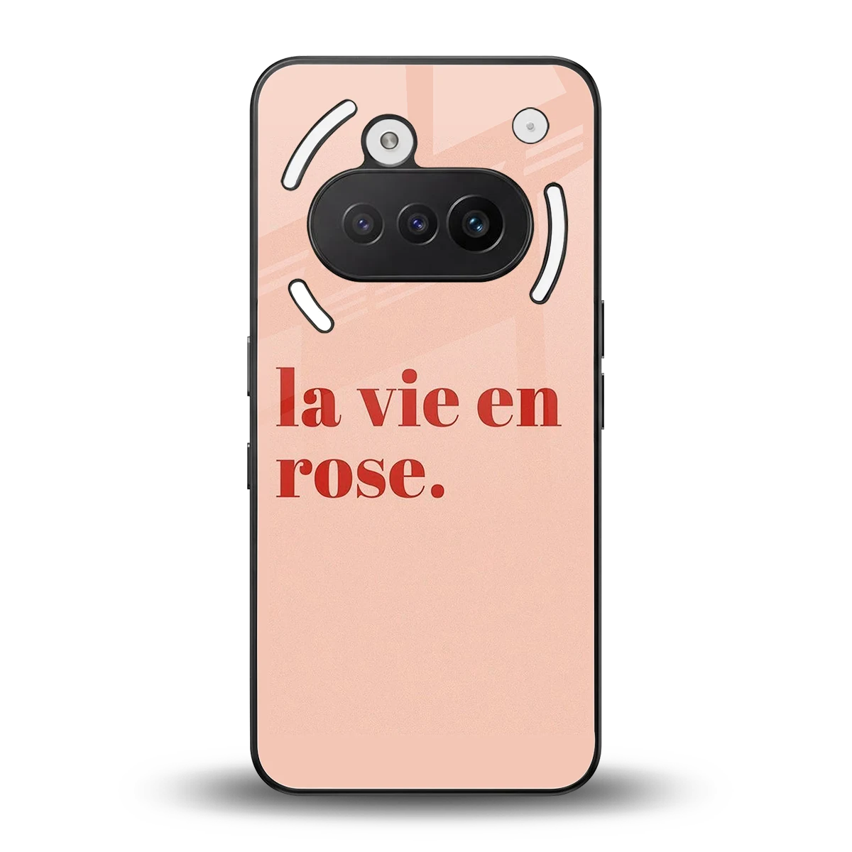 La Vie En Rose Quote back phone cover | glass case for nothing phone 3a