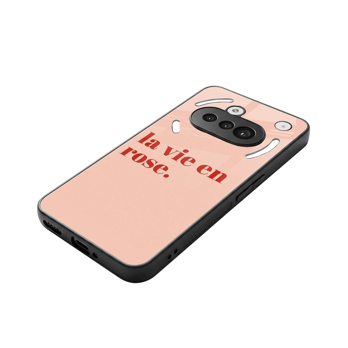 La Vie En Rose Quote stylish phone case for nothing phone 3a | glossy glass and slim fit