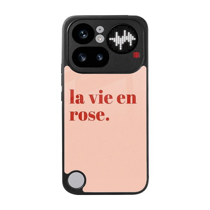 La Vie En Rose Quote back phone cover | glass case for nothing phone 4a pro