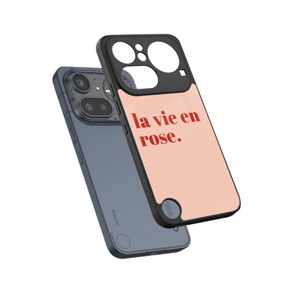 La Vie En Rose Quote sleek nothing phone 4a pro cover with tempered glass back and TPU edges