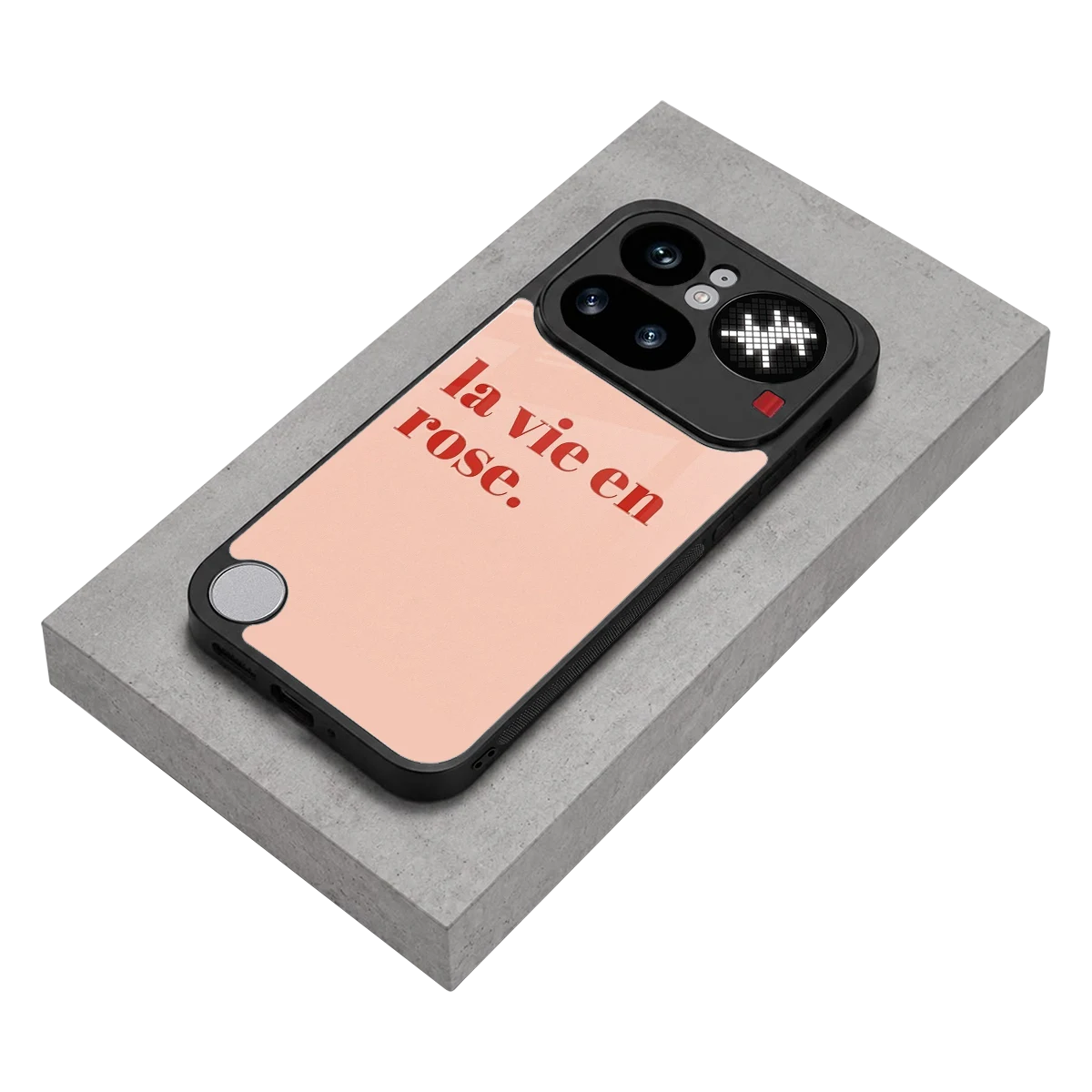 La Vie En Rose Quote stylish phone case for nothing phone 4a pro | glossy glass and slim fit