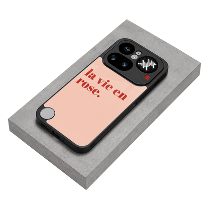 La Vie En Rose Quote stylish phone case for nothing phone 4a pro | glossy glass and slim fit