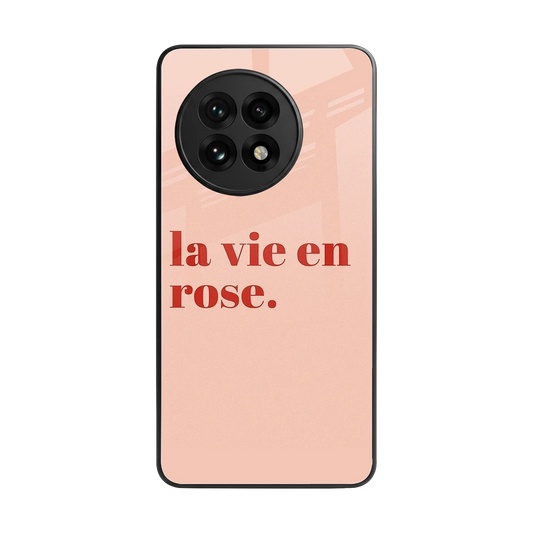 La Vie En Rose Quote back phone cover | glass case for oneplus 13r