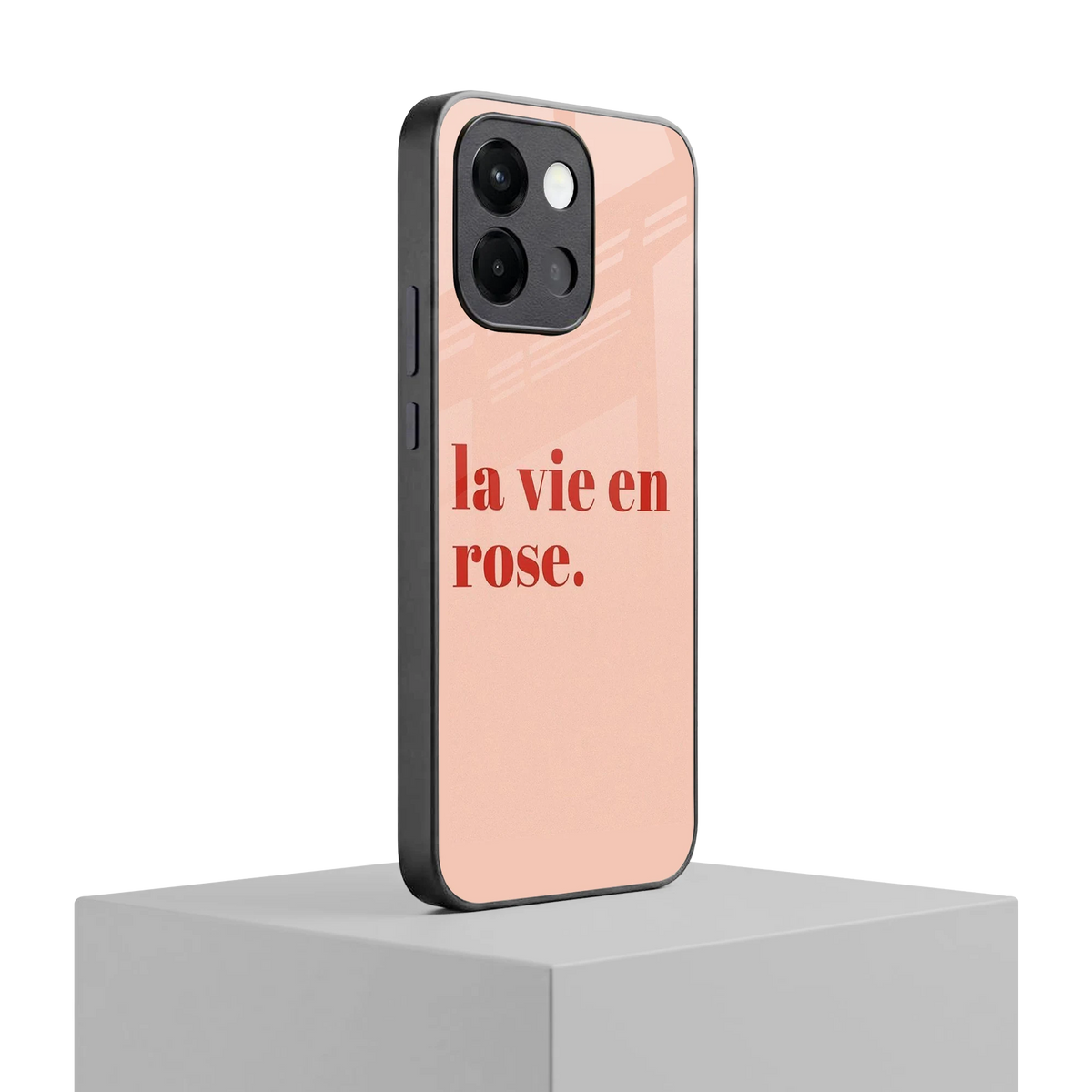 La Vie En Rose Quote oneplus 13s mobile cover | shockproof glass phone case