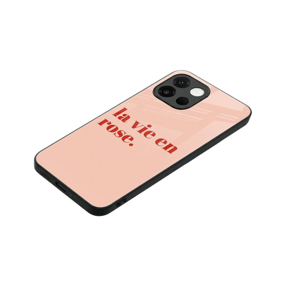 La Vie En Rose Quote stylish phone case for oneplus 13s | glossy glass and slim fit