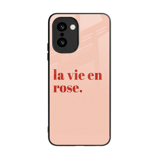 La Vie En Rose Quote back phone cover | glass case for oneplus 15r