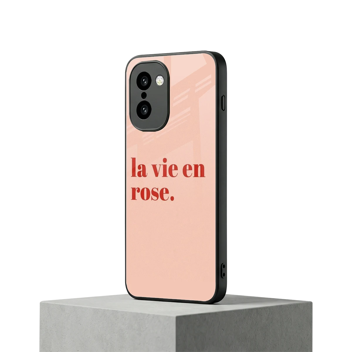 La Vie En Rose Quote oneplus 15r mobile cover | shockproof glass phone case