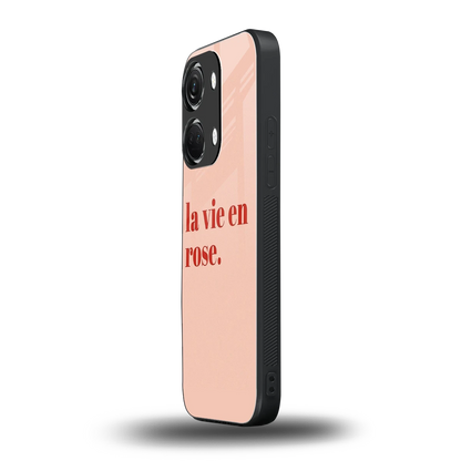 La Vie En Rose Quote oneplus nord 3 mobile cover | shockproof glass phone case