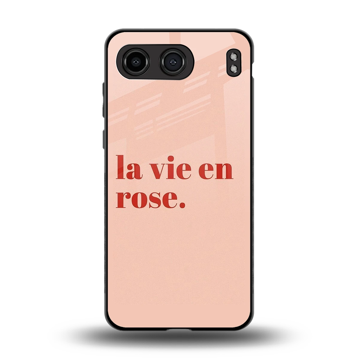 La Vie En Rose Quote back phone cover | glass case for oneplus nord 4