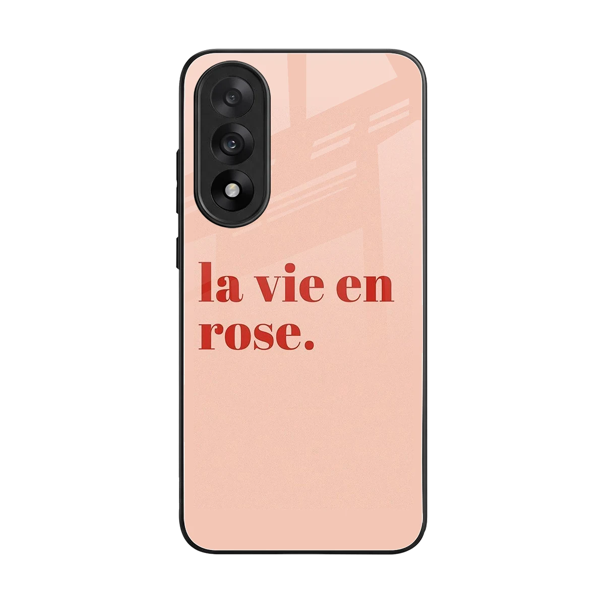 La Vie En Rose Quote back phone cover | glass case for oneplus nord 5