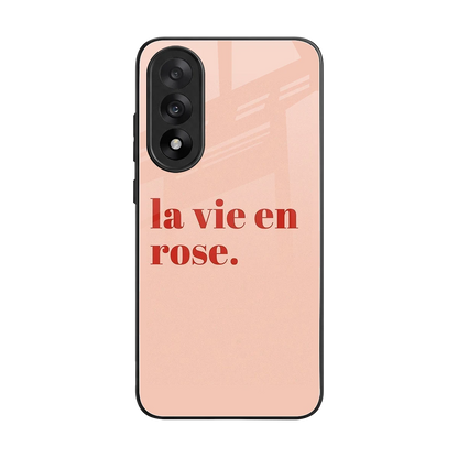 La Vie En Rose Quote back phone cover | glass case for oneplus nord 5