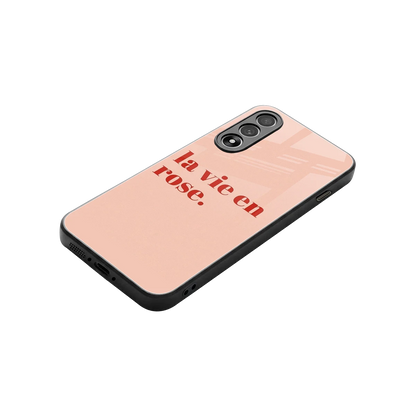 La Vie En Rose Quote stylish phone case for oneplus nord 5 | glossy glass and slim fit