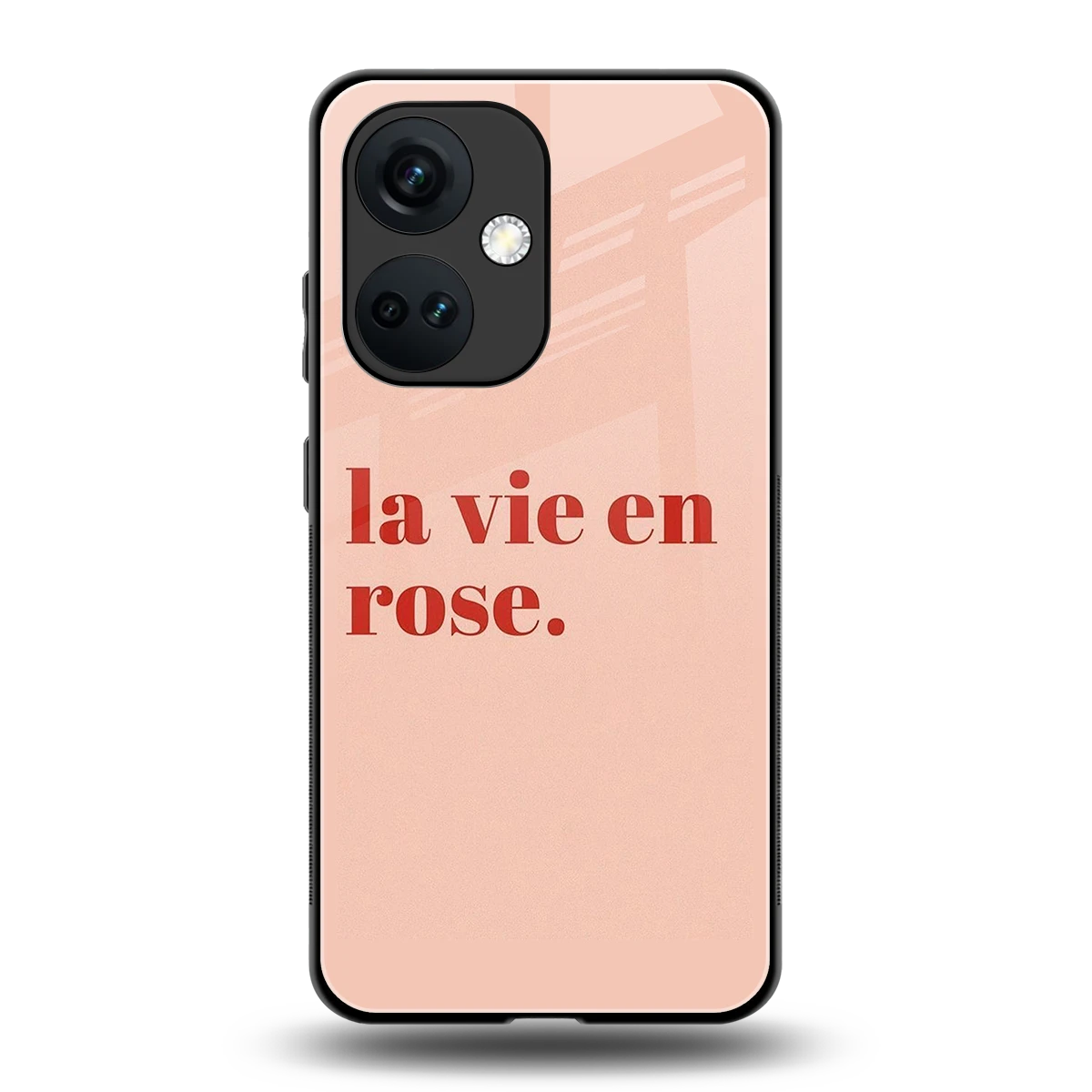 La Vie En Rose Quote back phone cover | glass case for oneplus nord ce 3