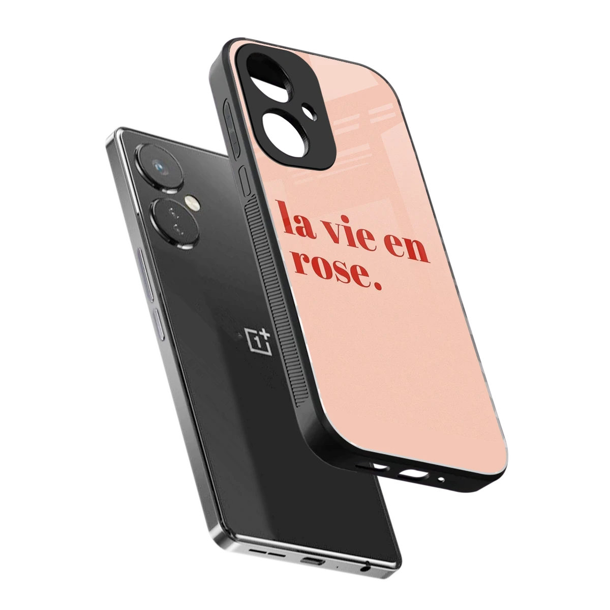 La Vie En Rose Quote sleek oneplus nord ce 3 cover with tempered glass back and TPU edges
