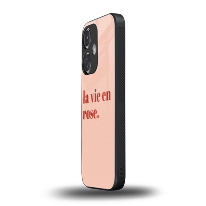 La Vie En Rose Quote oneplus nord ce 3 mobile cover | shockproof glass phone case