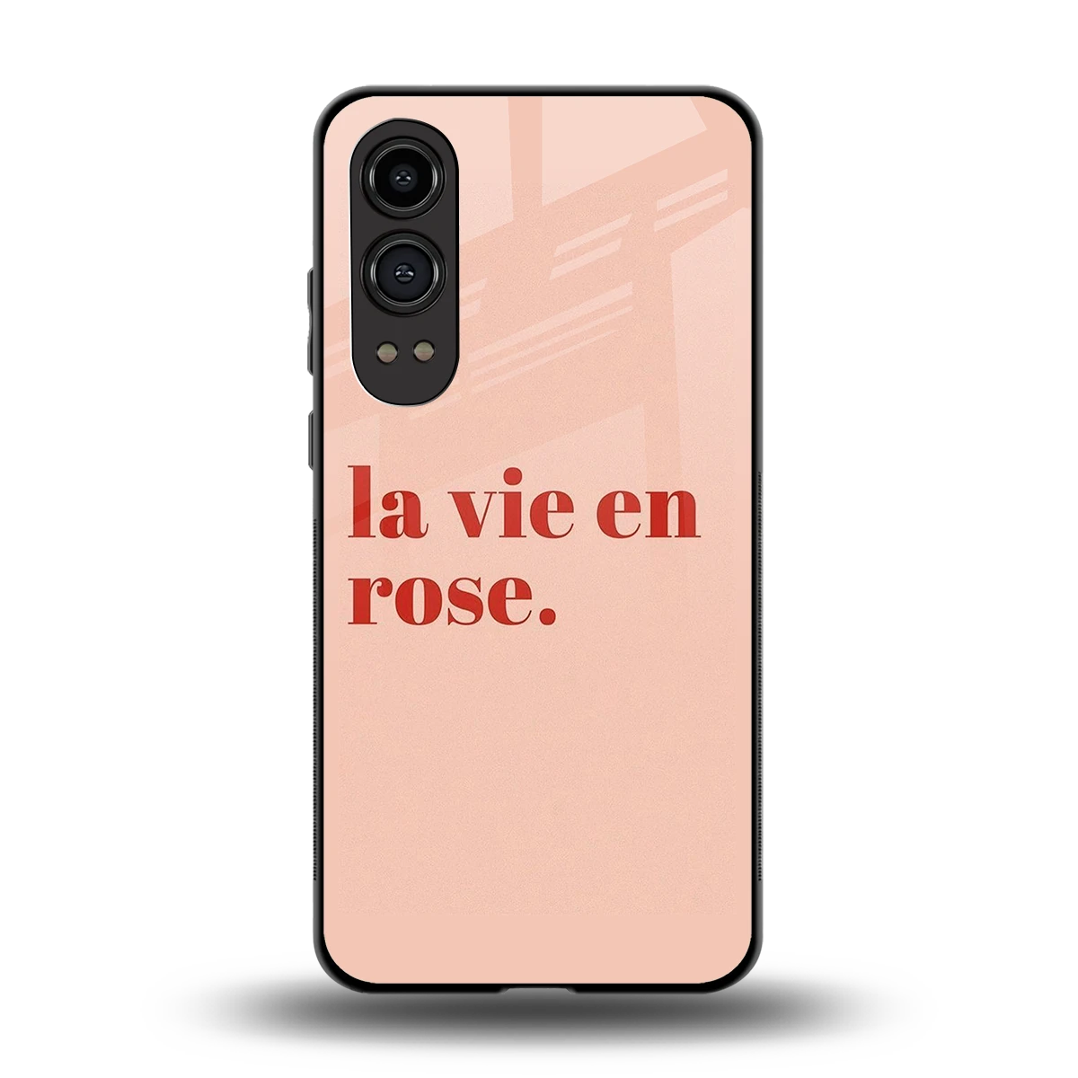 La Vie En Rose Quote back phone cover | glass case for oneplus nord ce 4 lite