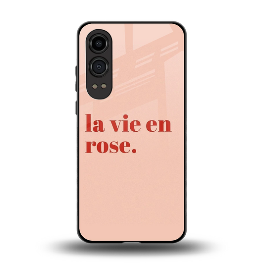 La Vie En Rose Quote back phone cover | glass case for oneplus nord ce 4 lite