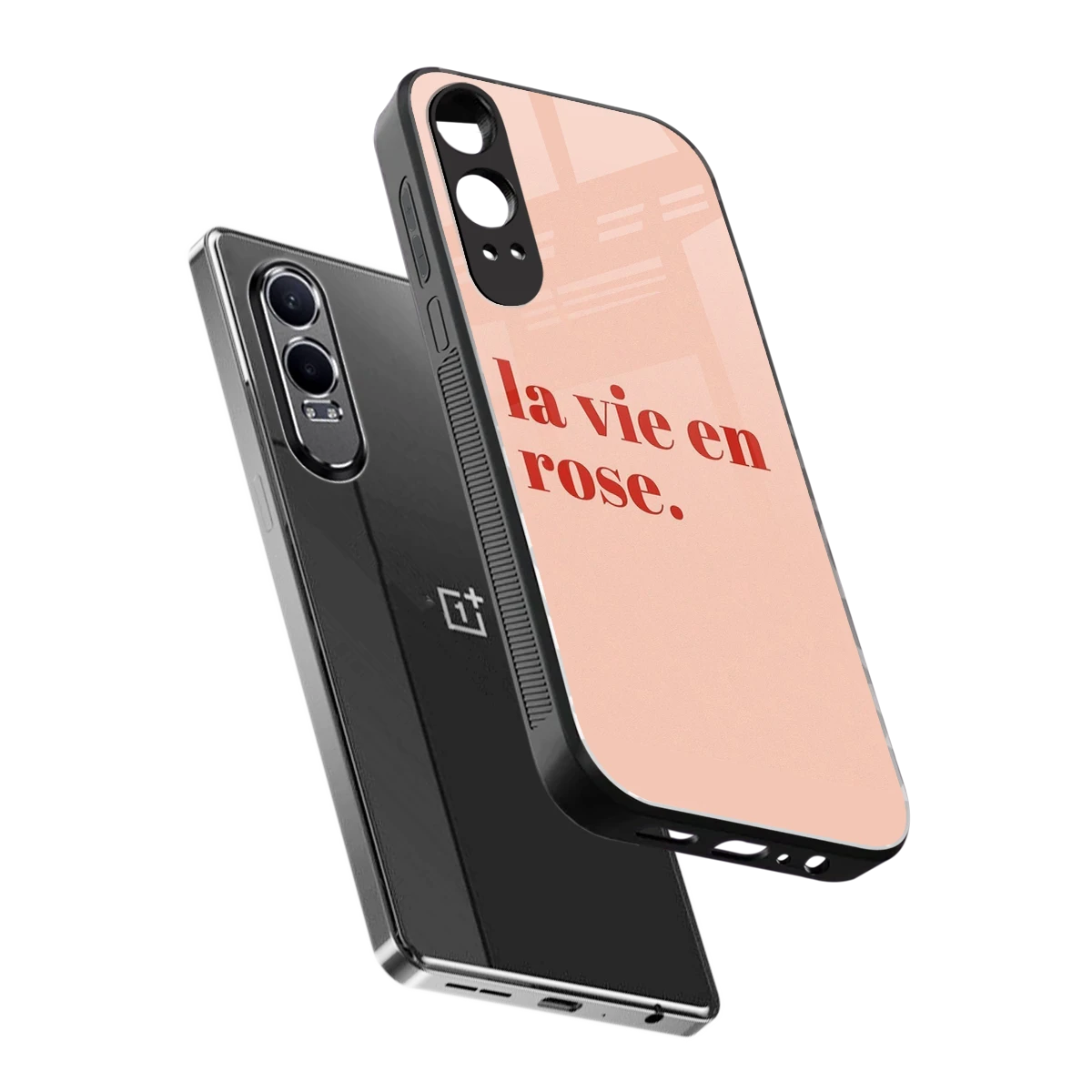 La Vie En Rose Quote sleek oneplus nord ce 4 lite cover with tempered glass back and TPU edges