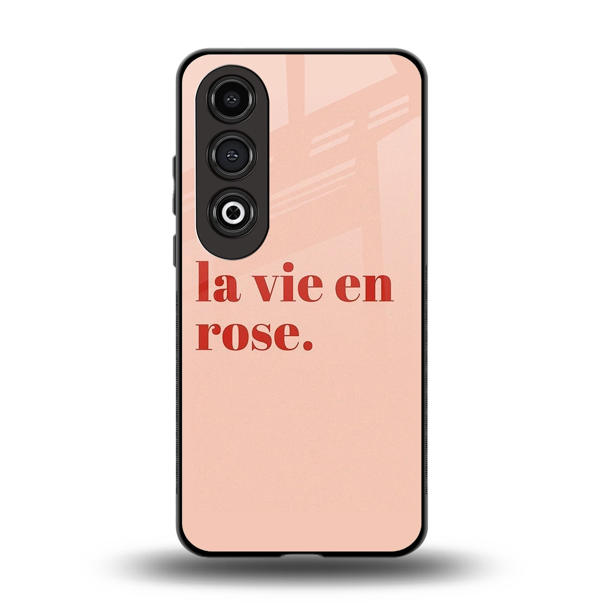 La Vie En Rose Quote back phone cover | glass case for oneplus nord ce 4