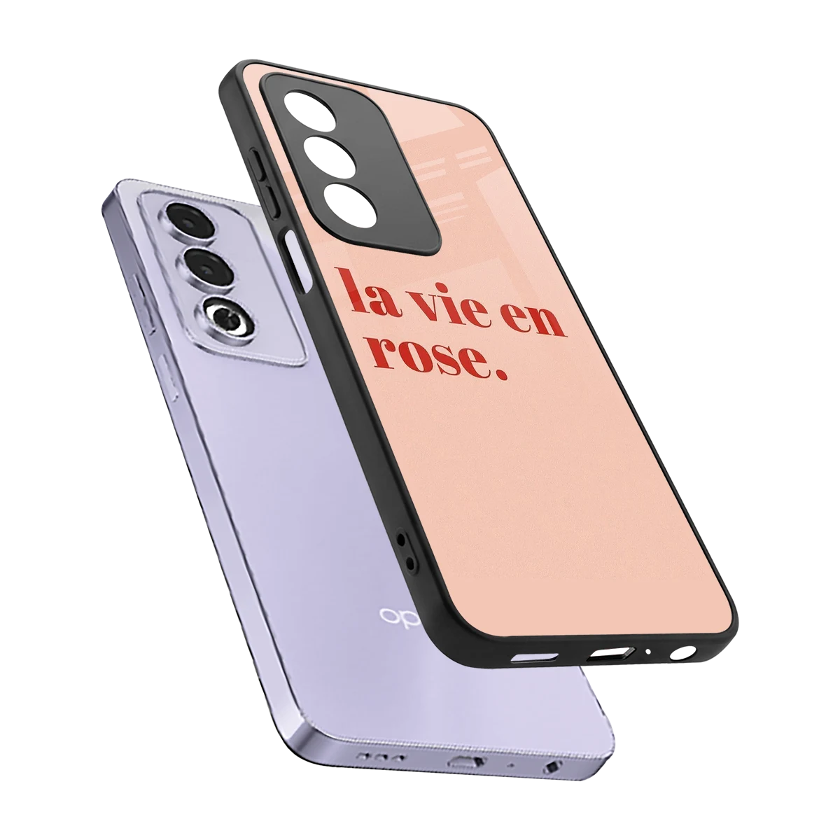 La Vie En Rose Quote sleek oppo a3 pro cover with tempered glass back and TPU edges