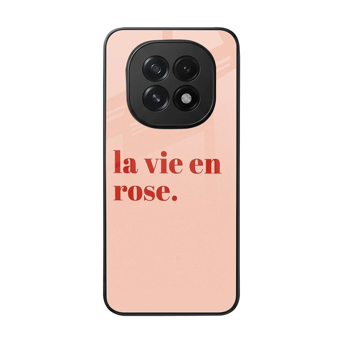La Vie En Rose Quote back phone cover | glass case for oppo f29 5g