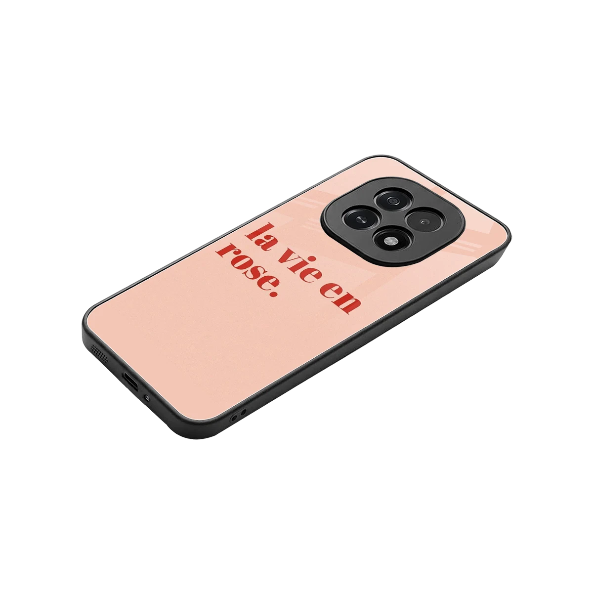 La Vie En Rose Quote stylish phone case for oppo f29 5g | glossy glass and slim fit