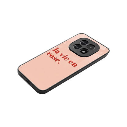 La Vie En Rose Quote stylish phone case for oppo f29 5g | glossy glass and slim fit
