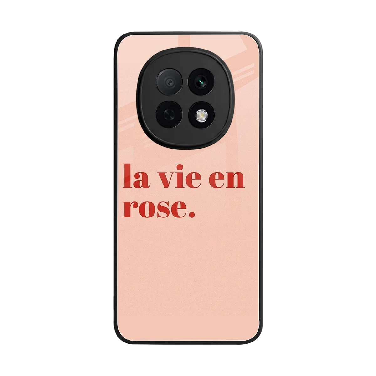 La Vie En Rose Quote back phone cover | glass case for oppo f29 pro 5g