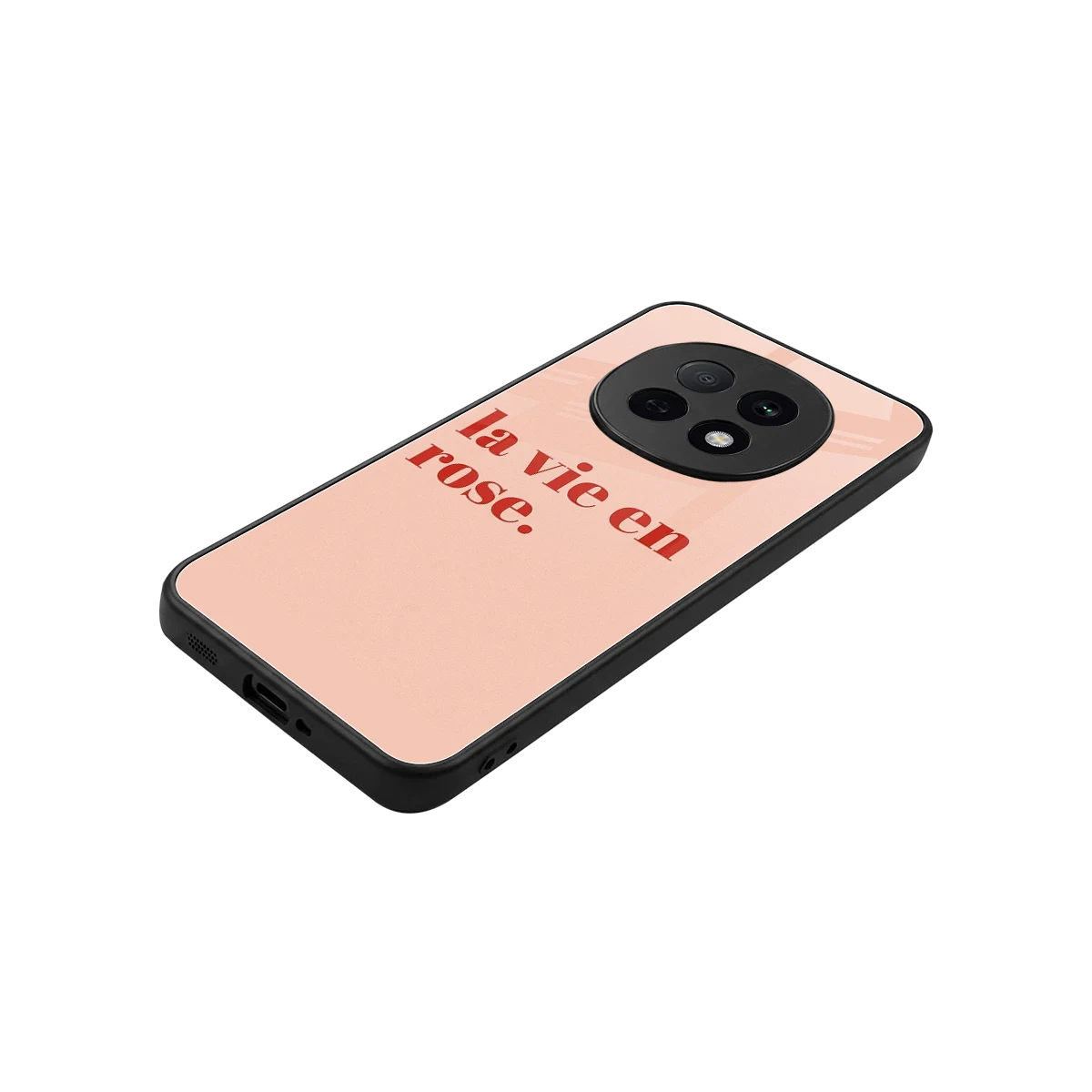 La Vie En Rose Quote stylish phone case for oppo f29 pro 5g | glossy glass and slim fit