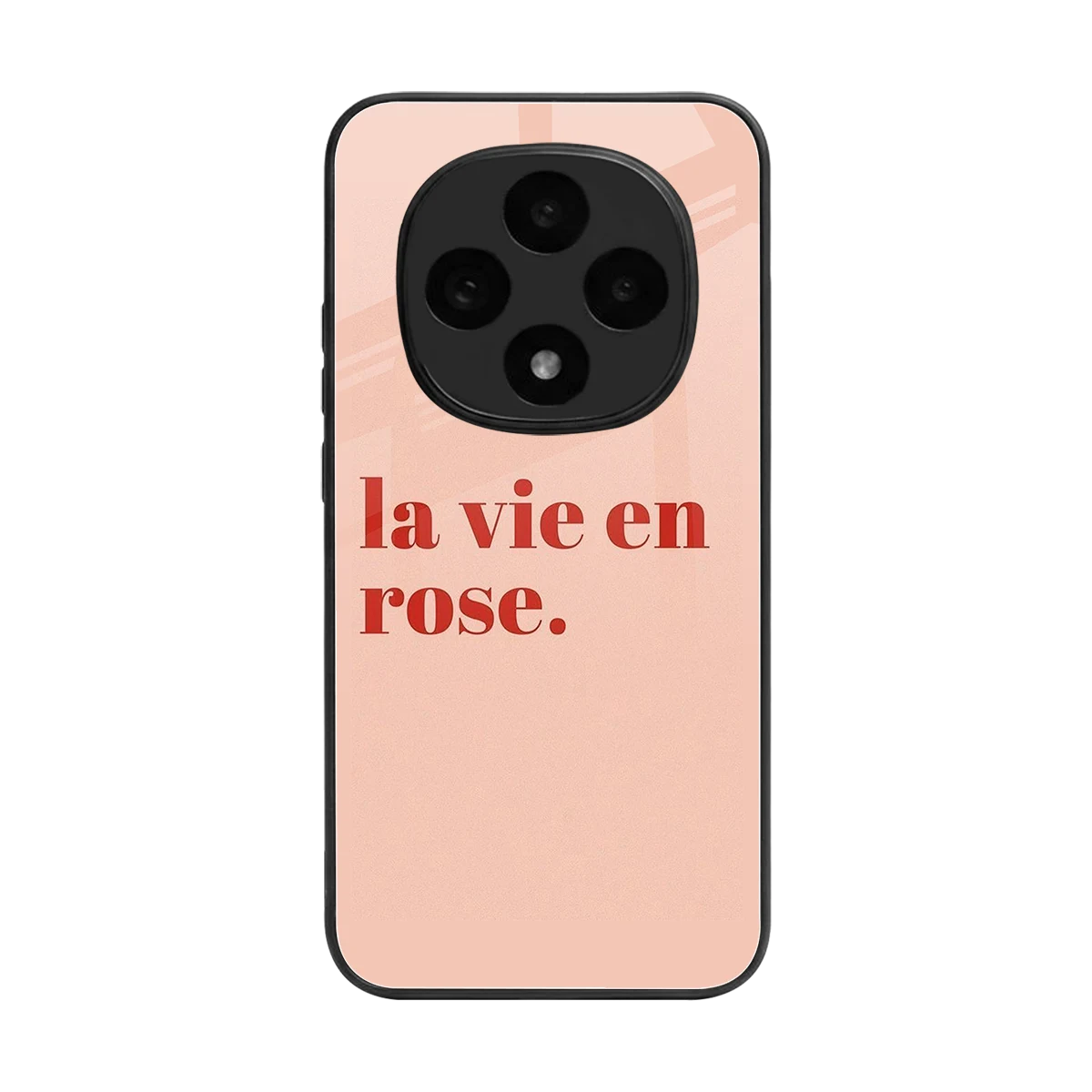 La Vie En Rose Quote back phone cover | glass case for oppo f31 pro 5g