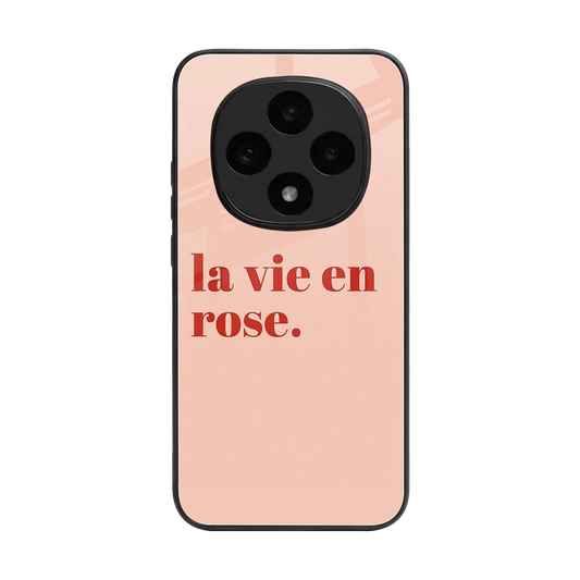 La Vie En Rose Quote back phone cover | glass case for oppo f31 pro 5g