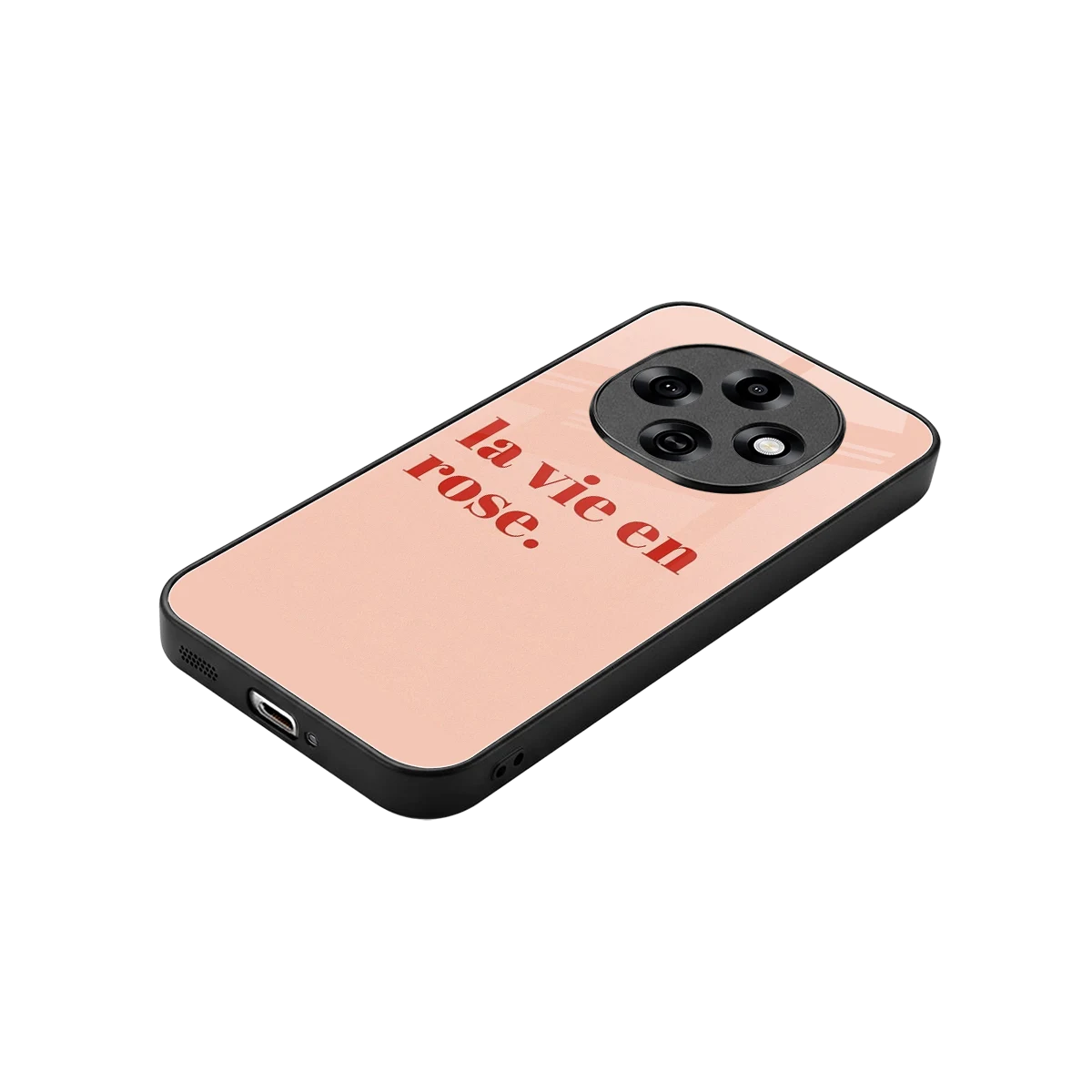 La Vie En Rose Quote stylish phone case for oppo f31 pro 5g | glossy glass and slim fit