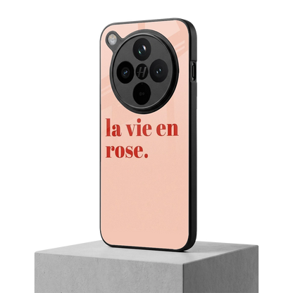 La Vie En Rose Quote oppo find x8 mobile cover | shockproof glass phone case