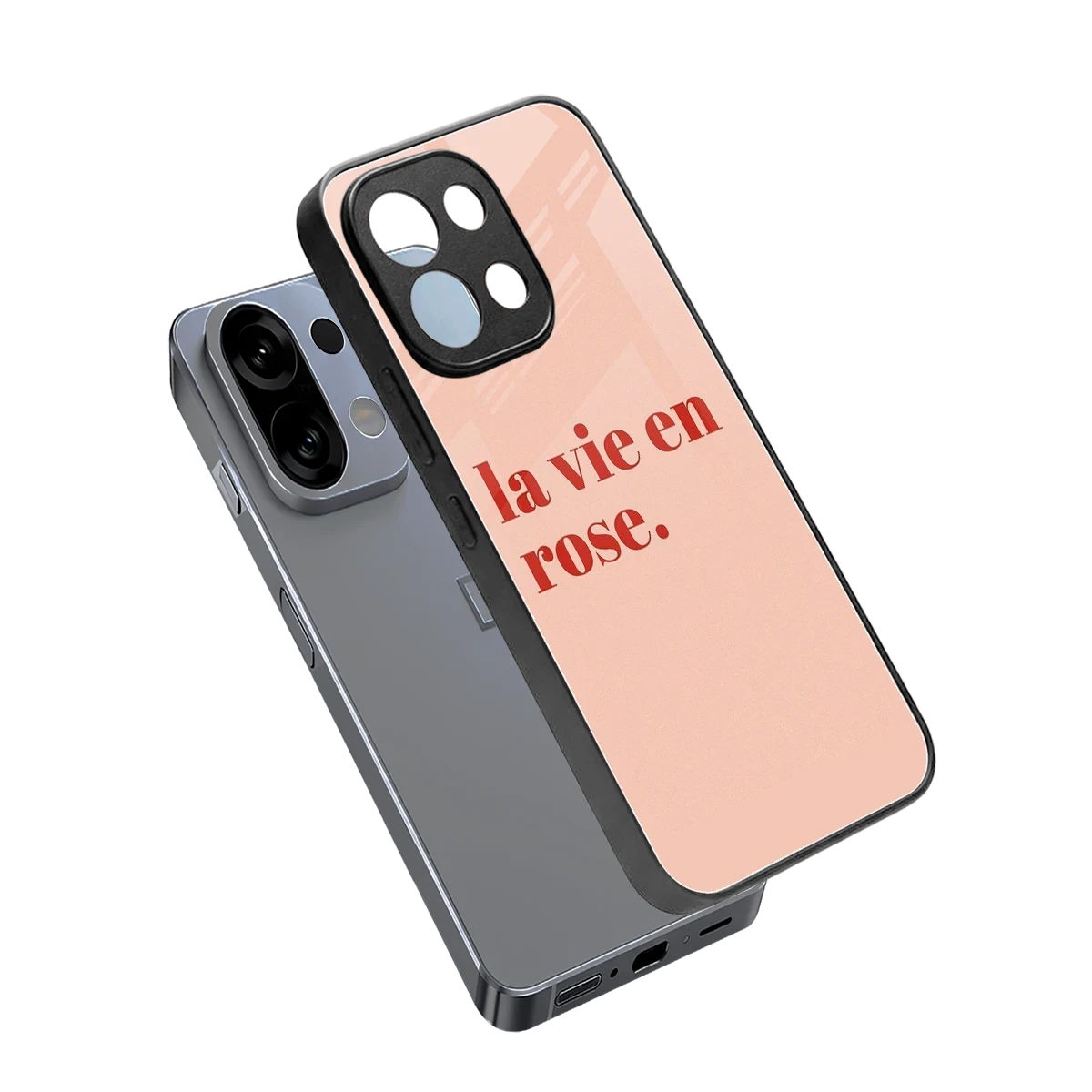 La Vie En Rose Quote sleek oppo k13 5g cover with tempered glass back and TPU edges
