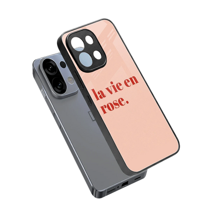 La Vie En Rose Quote sleek oppo k13 5g cover with tempered glass back and TPU edges