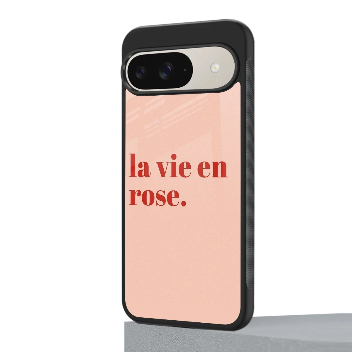 La Vie En Rose Quote google pixel 9 mobile cover | shockproof glass phone case