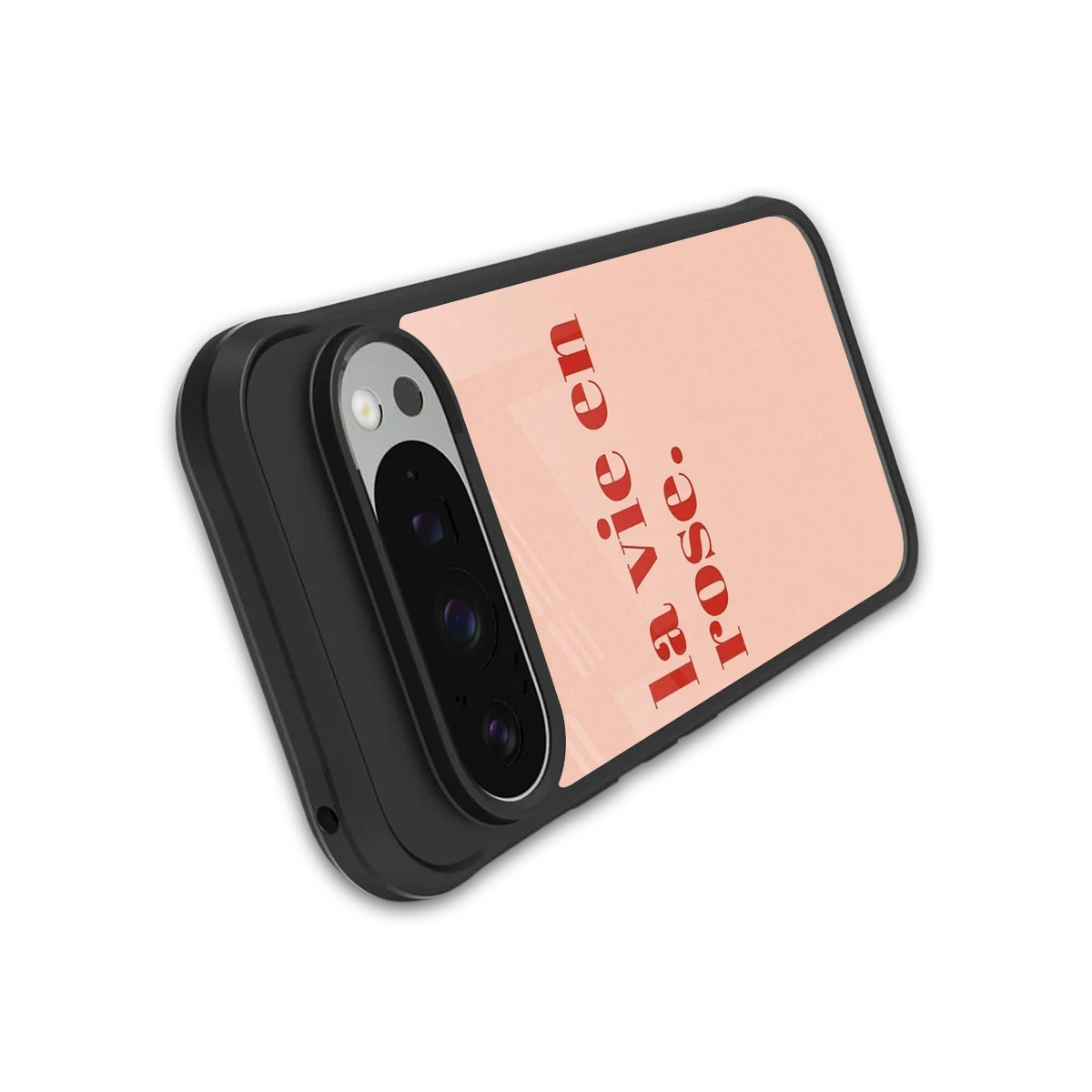 La Vie En Rose Quote stylish phone case for google pixel 9 pro | glossy glass and slim fit