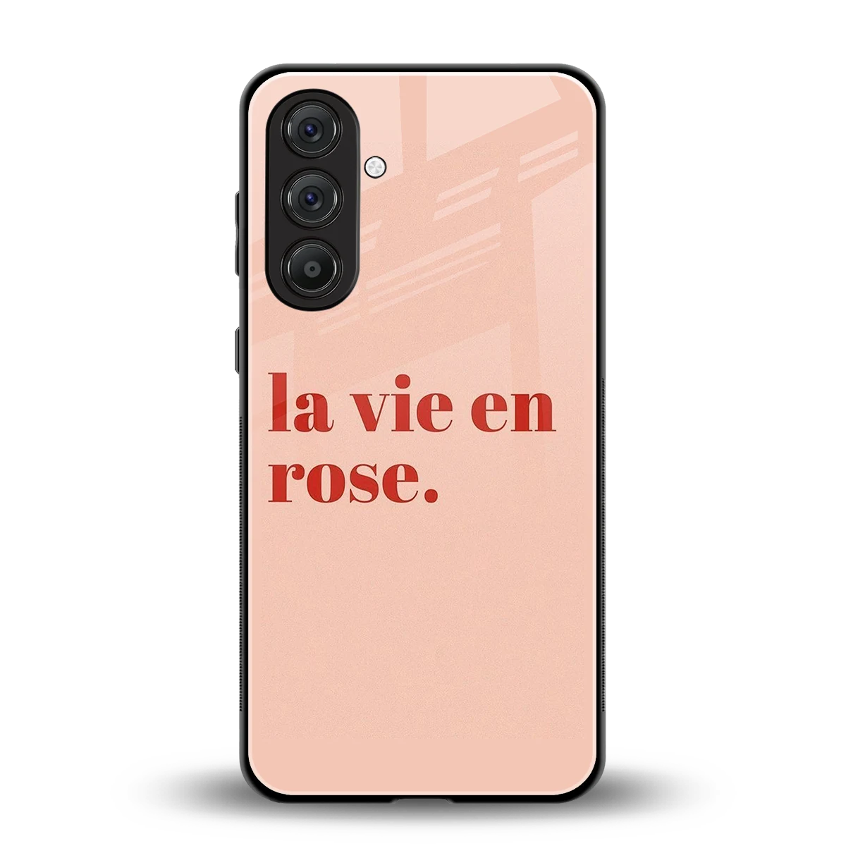 La Vie En Rose Quote back phone cover | glass case for samsung galaxy m36 5g