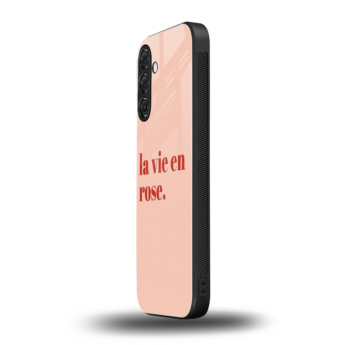 La Vie En Rose Quote samsung galaxy a55 5g mobile cover | shockproof glass phone case