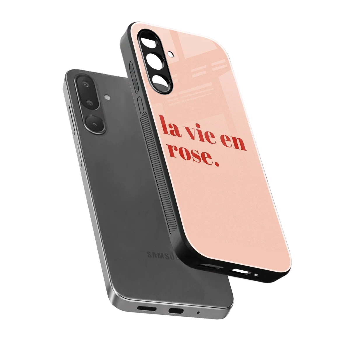 La Vie En Rose Quote sleek samsung galaxy m36 5g cover with tempered glass back and TPU edges
