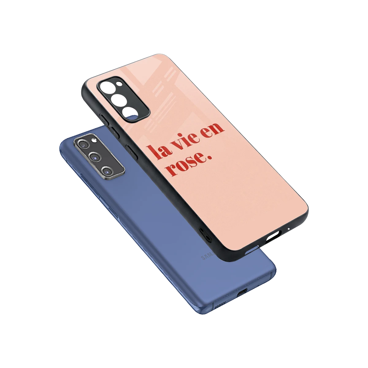 La Vie En Rose Quote sleek samsung galaxy s20 fe cover with tempered glass back and TPU edges